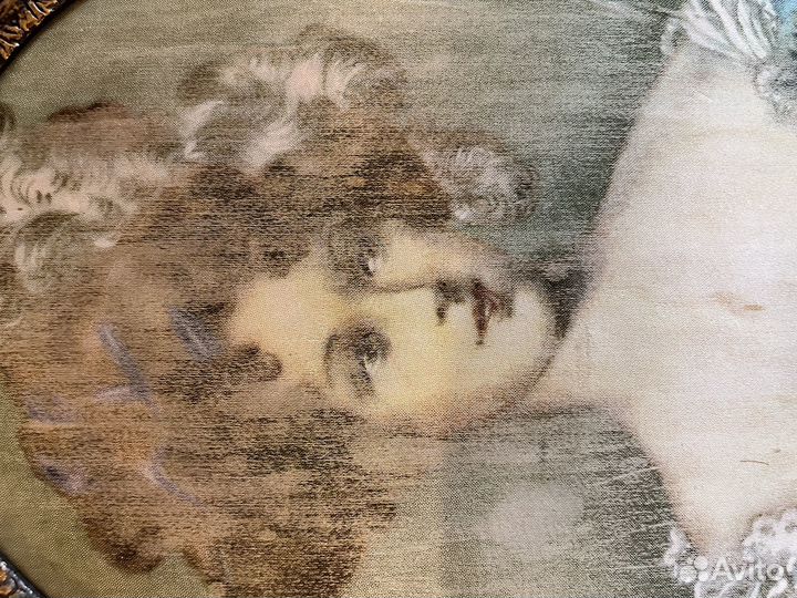 Шелкография в бронзовой раме