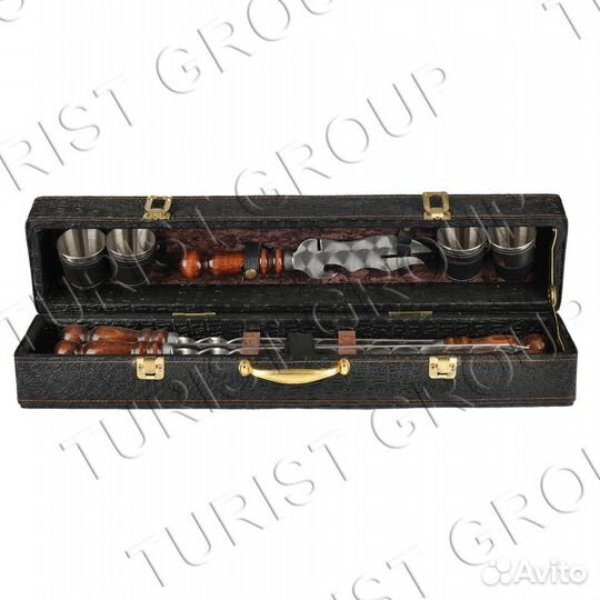 Подарочный набор Набор шампуров + Нож,Стопки Новый