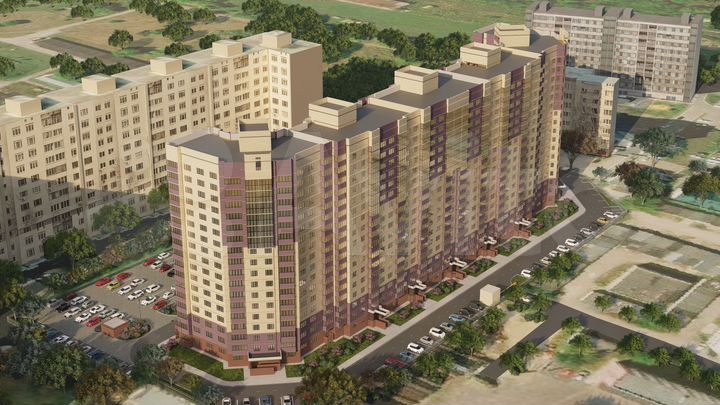 2-к. квартира, 66,3 м², 4/17 эт.