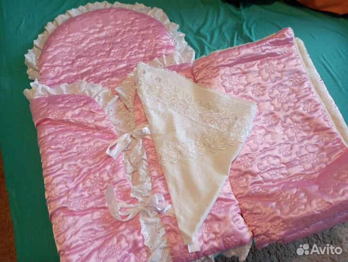 Конверт на выписку для девочки зима