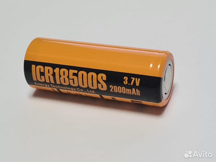 Аккумулятор ET ICR18500S (3.7В, 2000мАч, Li-Ion )