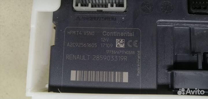 Блок электронный Duster 2012