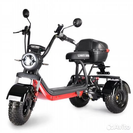 Электротрицикл white siberia trike mini 1500W