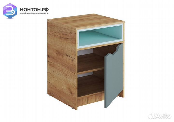 Тумба Rich дуб крафт золотой / мята / сумеречный г