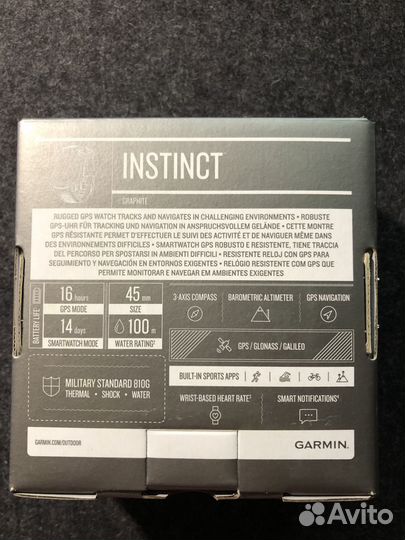 Спортивные часы Garmin Instinct GPS Red Flame