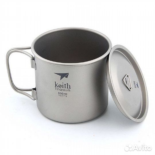 Кружка титановая Keith Ultralight Mug Titan 350ml