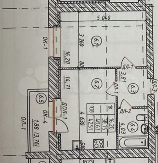 1-к. квартира, 37 м², 8/9 эт.