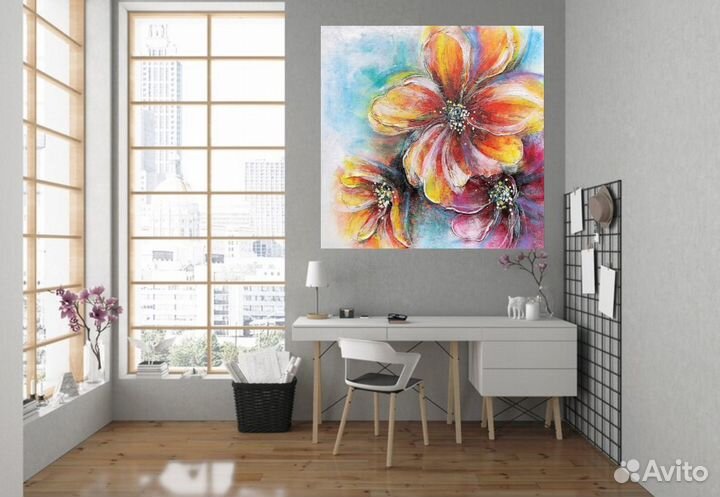 Интерьерная картина маслом детальная проработка