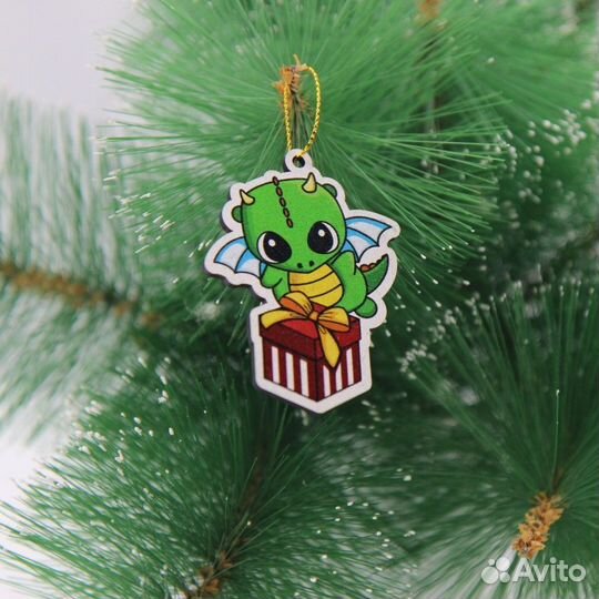 Ёлочные игрушки Дракончики комплект 10 шт
