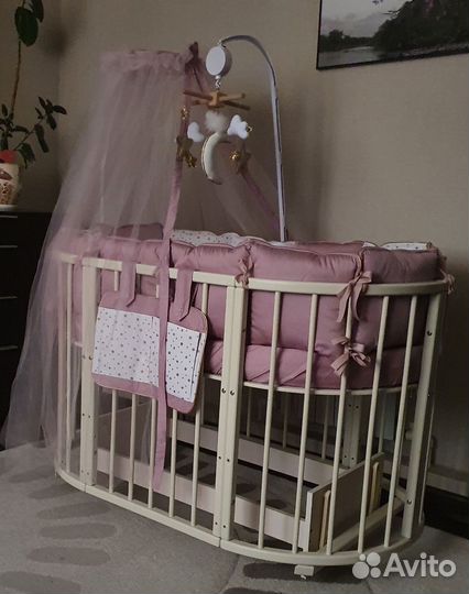 Бортики для в детскую кровату для девочки