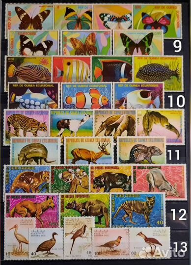 Коллекция марок 60-90х чистые