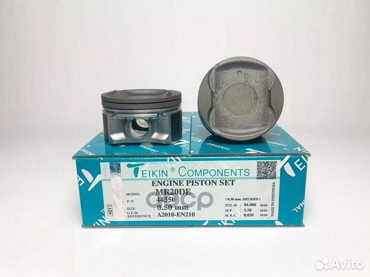 Поршень двигателя без колец nissan mr20 1,2-1,2