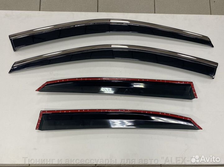 Дефлектора на окна с нерж. Lexus RX 2010-2015