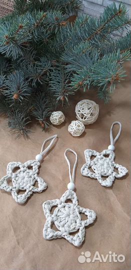 Елочные украшения набор 3 шт. Новогодний декор