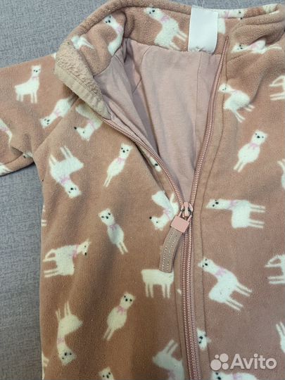 Флисовый комбинезон 74 и 80 размер
