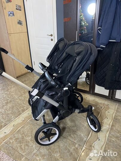 Коляска bugaboo donkey twin black