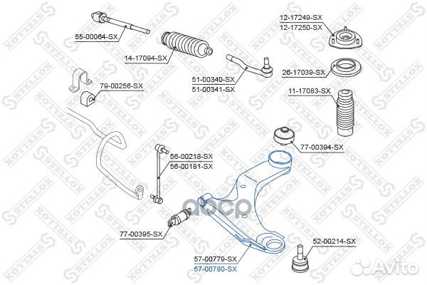 Рычаг передний нижний левый Nissan Qashqai J10