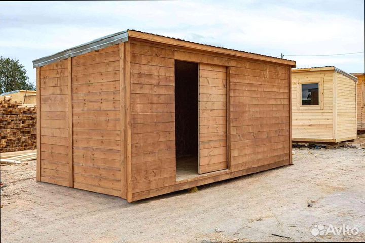 Бытовка из дерева утепленная на стройку