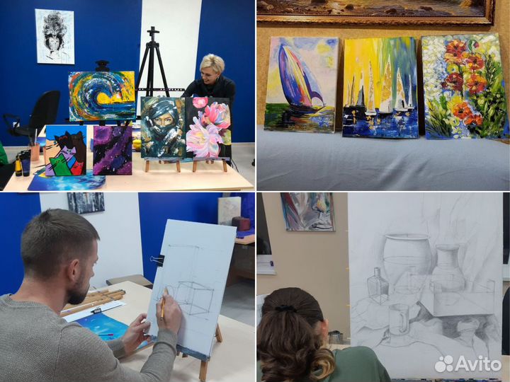 Обучение живописи рисованию академическому рисунку