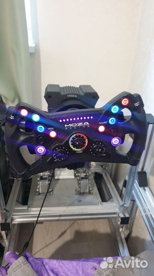 Moza R9v1 + Штурвал KS + Крепление для стола