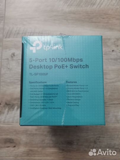 Коммутатор tp-link tl-sf1005p(новые)