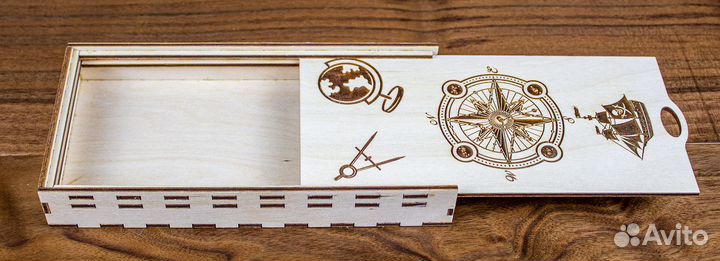 Пенал деревянный/ Пенал школьный