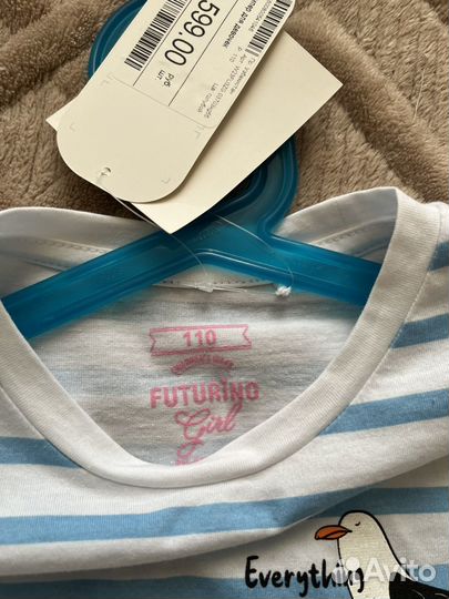 Лонгслив для девочки 110