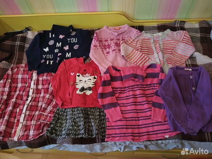 Детские вещи пакетом на девочку 104 110