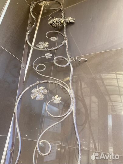 Дизайнерская кованная панель виноградная лоза