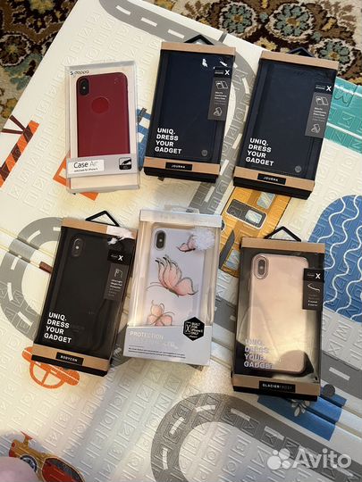 Чехлы на телефон iPhone 10 (6 шт)