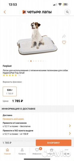 Лоток под пеленку