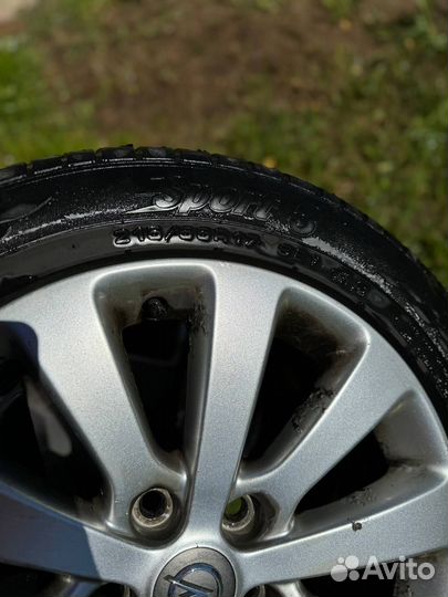 Диски Opel zafira r17 с летней резиной
