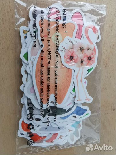 Наклейки животные мультяшные