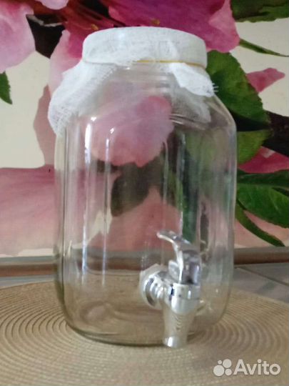 Банка с краном для чайного гриба