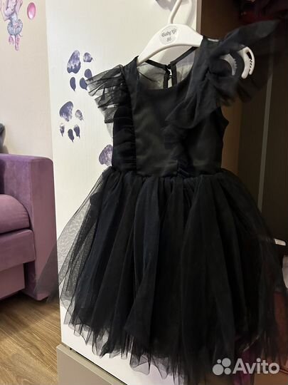 Платье черное для девочки