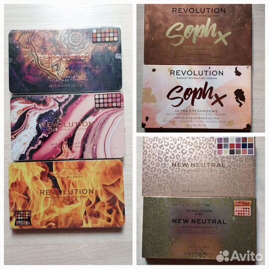 Палетки теней Revolution