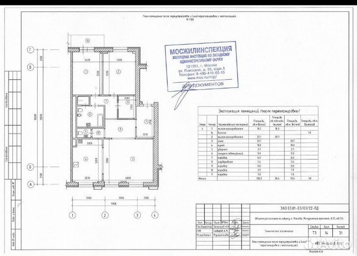 Проект перепланировки с сро
