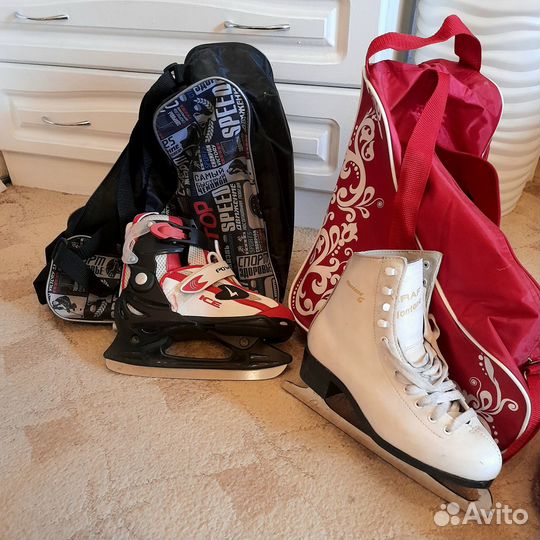 Коньки подростковые