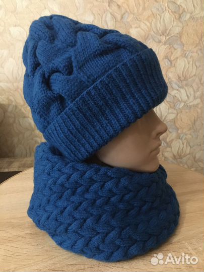Комплект шапка+снуд