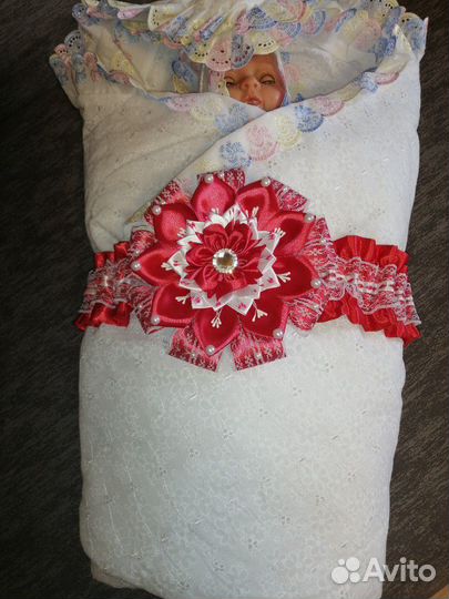 Для конверта на выписку из роддома Бант на резинке