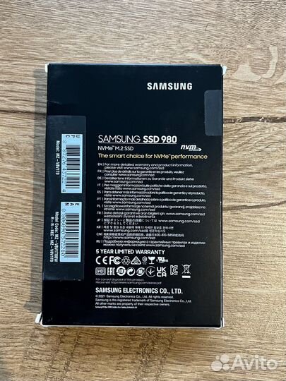 Новый Ssd samsung 980 1tb