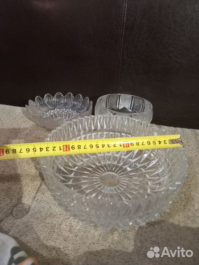 Сервировочная посуда хрусталь, стекло. СССР