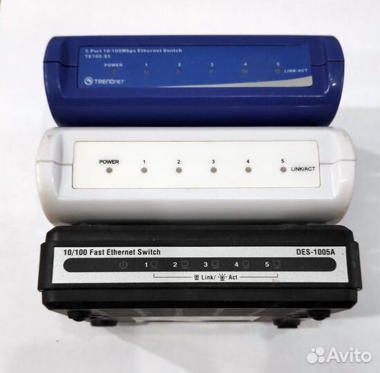 Комутаторы 10/100Base-TX. Лот 16 штук