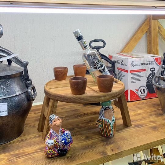 Деревянные доски, столики, менажницы