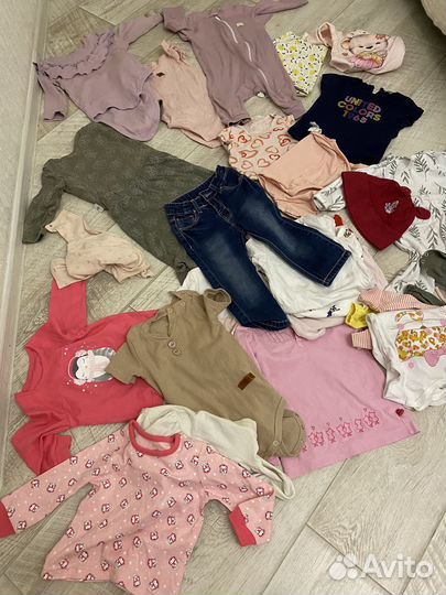 Пакет вещей на девочку 80-86