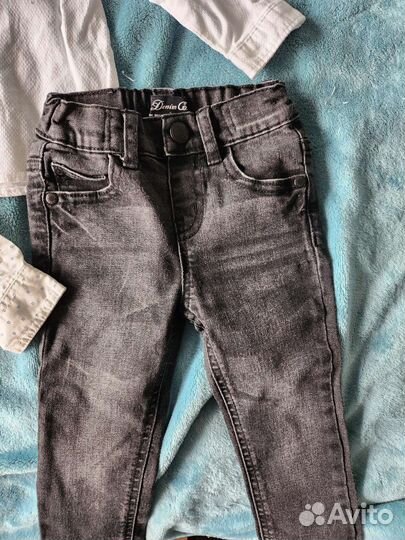 Рубашка и джинсы 74