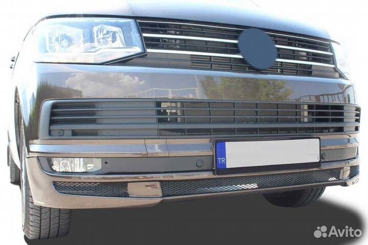 Сплиттер (юбка) переднего бампера Volkswagen T6