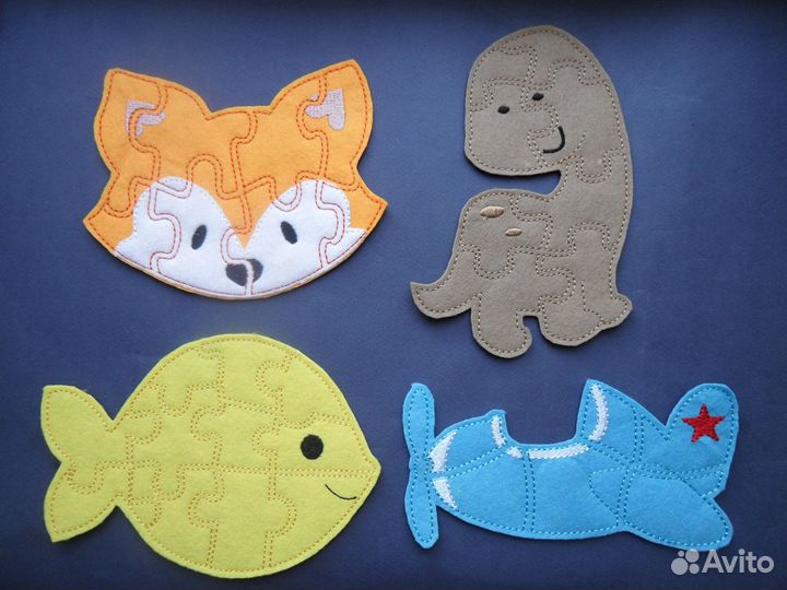 Пазлы-магниты из фетра