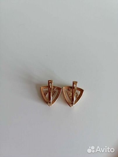 Золотые серьги Бронницкий ювелир