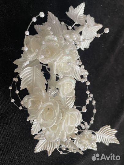 Венок на голову из цветов для свадьбы